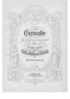 Vollständiger Oper: Klavierauszug mit Singstimmen by Carl Maria von Weber