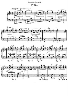 Polka in d-Moll: Für Klavier by Antonín Dvořák