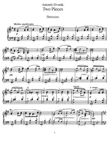 Zwei Stücke, B.188: Vollsammlung by Antonín Dvořák