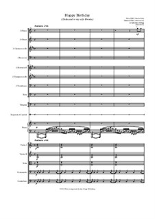 Zum Geburtstag viel Glück: For chamber orchestra by Mildred Hill