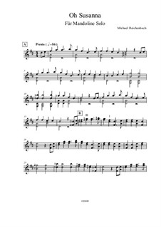 Oh! Susanna: Für Mandoline by Stephen Foster