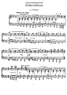 Etudes-tableaux, Op.33: Vollsammlung by Sergei Rachmaninoff