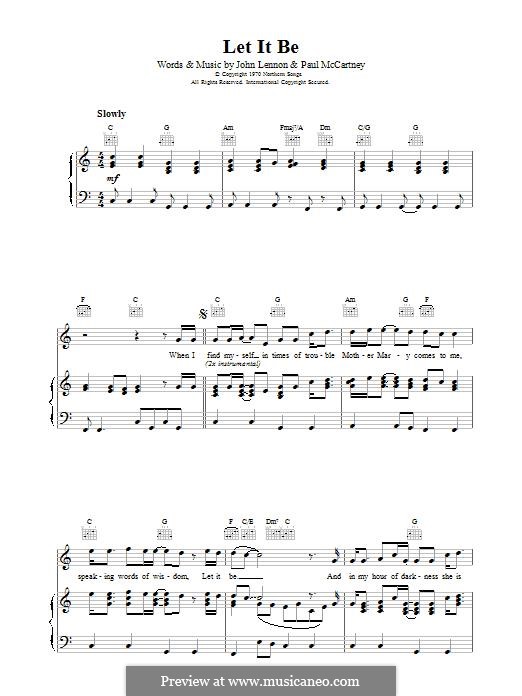 Vocal version: Für Stimme und Klavier (oder Gitarre) by John Lennon, Paul McCartney
