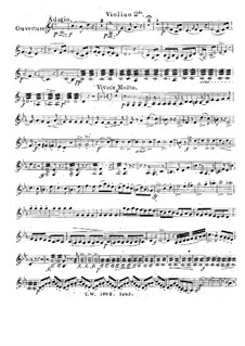 Vollständiger Oper: Für Streichquartett – Violinstimme II by Carl Maria von Weber