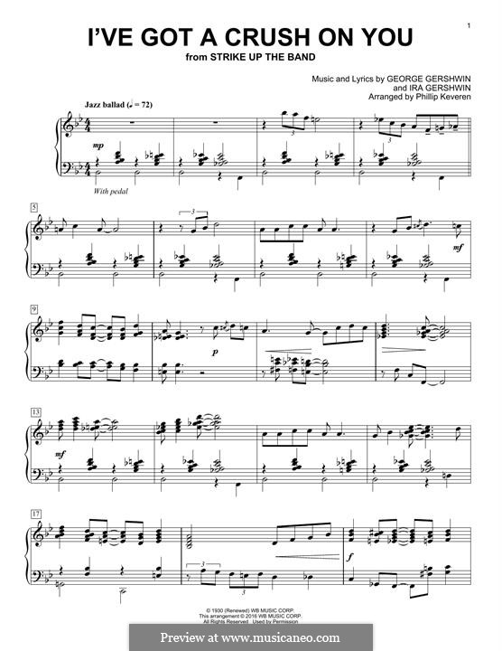 I've Got a Crush on You: Für Klavier by George Gershwin