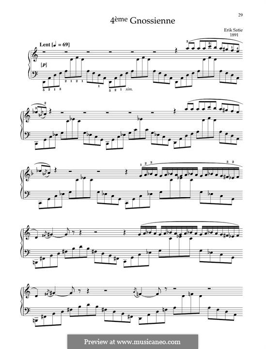 No.4: Für Klavier by Erik Satie