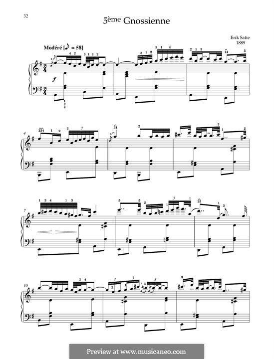 No.5: Für Klavier by Erik Satie