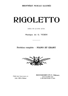 Vollständiger Oper: Bearbeitung für Stimmen und Klavier by Giuseppe Verdi