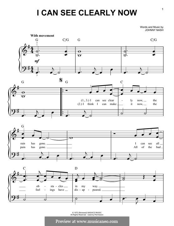 I Can See Clearly Now von J. Nash Noten auf MusicaNeo
