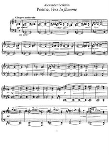 Vers la flamme, Op.72: Für Klavier by Alexander Skrjabin