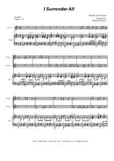 Alles will ich Jesus weihen: Duet for C-instruments by Winfield Scott Weeden