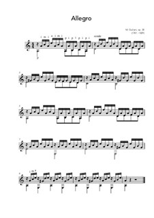 Allegro, Op.30: Für Gitarre by Mauro Giuliani