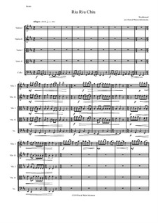 Riu Riu Chiu: For string quintet (2 violins, 2 violas, 1 cello) by folklore