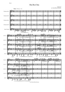 Riu Riu Chiu: For clarinet quintet by folklore