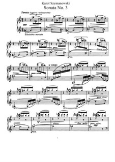Sonate für Klavier No.3, Op.36: Für einen Interpreten by Karol Szymanowski