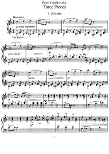 Drei Stücke, TH 131 Op.9: Vollsammlung by Pjotr Tschaikowski