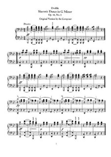 Nr.8 Furiant: Für Klavier, vierhändig by Antonín Dvořák