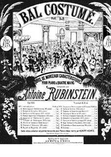 Bal costumé, Op.103: No.6 Chevalier et Chatelaine by Anton Rubinstein