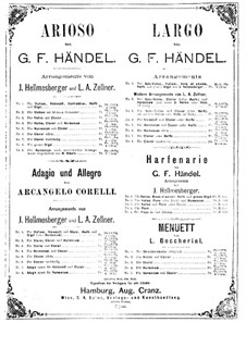 Sonate Nr.1: Adagio und Allegro. Bearbeitung für Violine, Harfe (oder Klavier) und Basso Continuo by Arcangelo Corelli