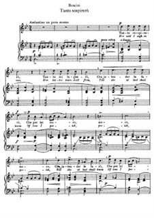 Tanto sospirerò: Für Stimme und Klavier by Pietro Paolo Bencini
