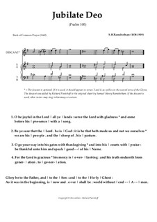 Jubilate Deo: Jubilate Deo by Samuel Henry Ramsbotham