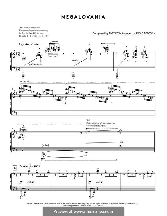 Megalovania From Undertale Von T Fox Noten Auf Musicaneo Megalovania From Undertale Von T Fox Noten Auf Musicaneo