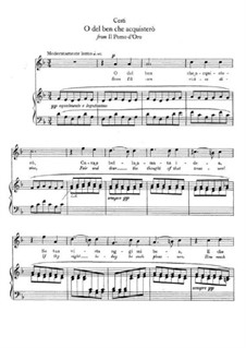 Der goldene Apfel: O del ben che acquistero by Pietro Antonio Cesti