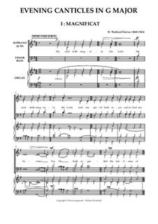 Evening Canticles in G major: Evening Canticles in G major by Henry Walford Davies