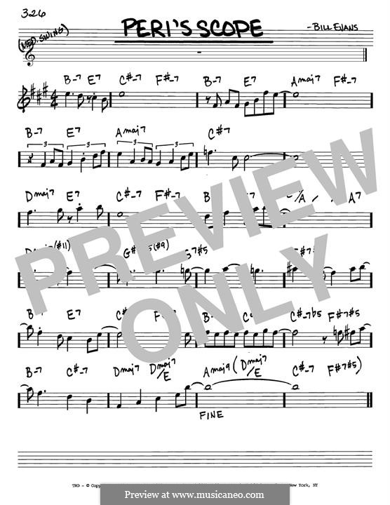 Peri's Scope: Für Gitarre by Bill Evans