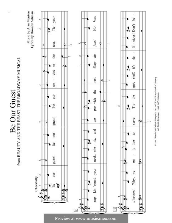 Piano version: Für einen Interpreten by Alan Menken