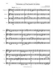Fine Knacks for Ladies: For brass quartet (with variations) by John Dowland