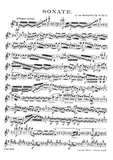 Sonate für Violine und Klavier Nr.8, Op.30 No.3: Solo Stimme by Ludwig van Beethoven