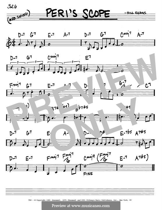 Peri's Scope: Für Gitarre by Bill Evans