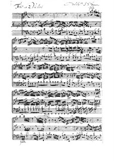 Triosonate für zwei Violinen und Basso Continuo, GraunWV Av:XV:27: Vollpartitur by Johann Gottlieb Graun