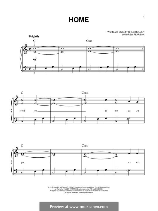 Home: Für Klavier by Phillip Phillips