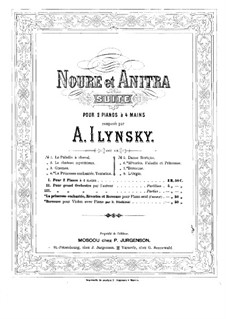 Wiegenlied, Op.13: Für zwei Klaviere, vierhändig by Alexander Iljinski