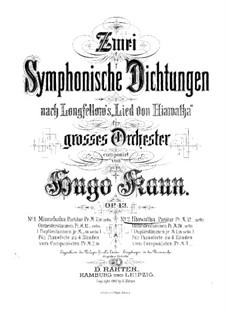 Zwei symphonische Dichtungen. Nr.2 Hiawatha, Op.43: Zwei symphonische Dichtungen. Nr.2 Hiawatha by Hugo Kaun