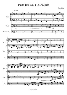 Piano Trio No.1 in D Minor, Op.20: Piano Trio No.1 in D Minor by E.S. Capeditiea