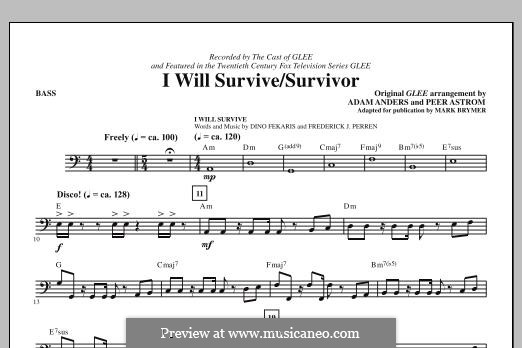 I Will Survive / Survivor (Glee Cast): Bassstimme by Adam Anders, Peer Åström