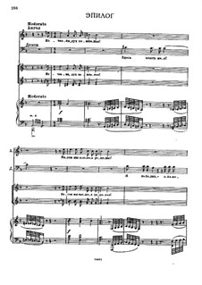 Der Dämon: Akt III, Epilog und Bild VII, für Stimmen und Klavier by Anton Rubinstein