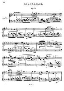 Sechs Stücke, Op.51: Nr.1 Melancholie by Anton Rubinstein