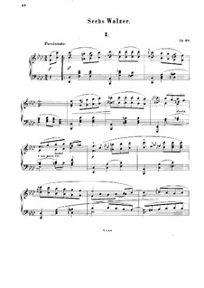 Sechs Walzer, Op.28: Sechs Walzer by Xaver Scharwenka