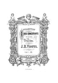 Drei Duos, Op.30: Für zwei Violinen – Stimmen by Giovanni Battista Viotti