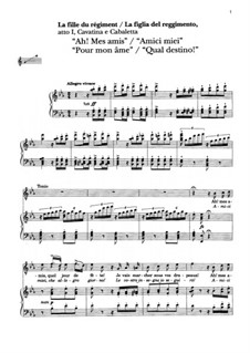 Die Regimentstochter: Ah! mes amis by Gaetano Donizetti