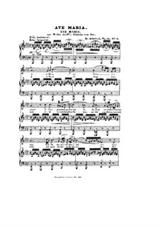 Piano-vocal score (Page 3): A Flat Major by Franz Schubert