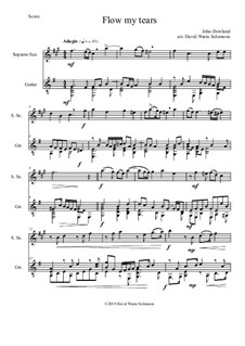 Flow My Tears: For soprano saxophone and guitar by John Dowland