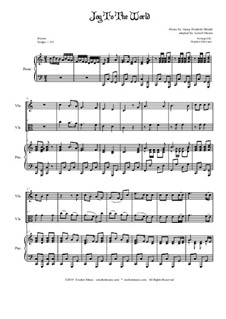 Ensemble version: Für Violine, Viola und Klavier by Georg Friedrich Händel