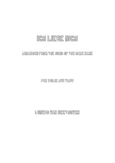 Ich liebe dich, WoO 123: Für Violine und Klavier by Ludwig van Beethoven