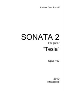 Guitar sonata No.2, Op.107: Guitar sonata No.2 by Andrej Popow
