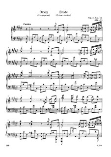 Zwölf Etüden, Op.8: Etüde Nr.12 by Alexander Skrjabin